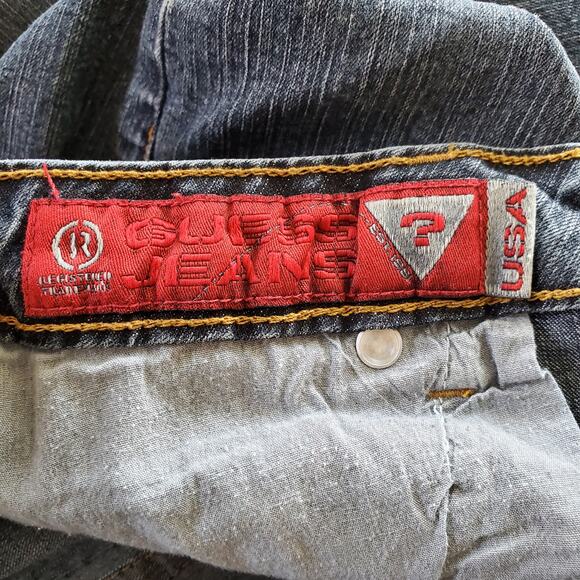 Guess Stretch Denim Blue Bootleg Jeans 31 - Picture 6 of 9